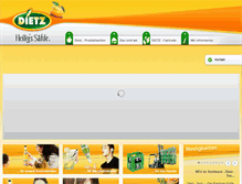 Tablet Screenshot of dietz-fruchtsaefte.de
